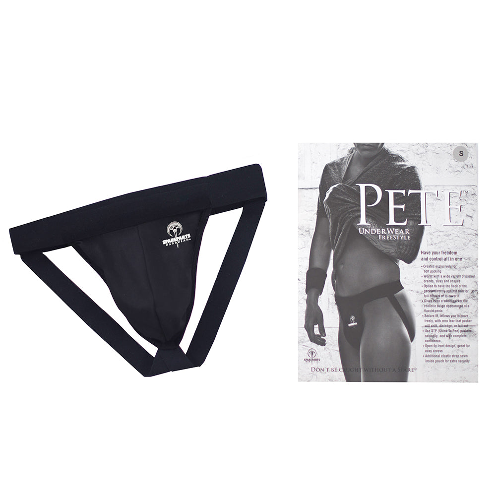 PackJock Underwear - Pete Freestyle in Black (XL)